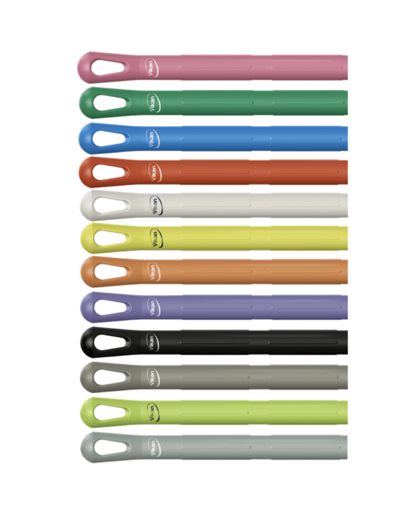 Assortment of colorful Vikan handles.